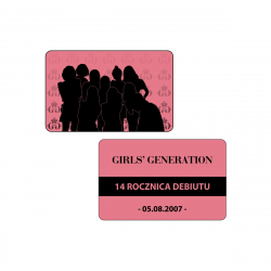 Perłowa karta kolekcjonerska Girls' Generation - 14 Rocznica Debiutu