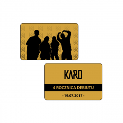 Złota karta kolekcjonerska KARD - 4 Rocznica Debiutu