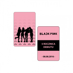 Perłowa karta kolekcjonerska BLACKPINK - 5 Rocznica Debiutu