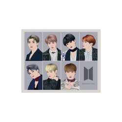 Mini plakat A3 - BTS Blood Sweat & Tears