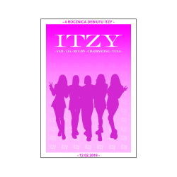 Mini plakat A4 - ITZY 4 Rocznica Debiutu