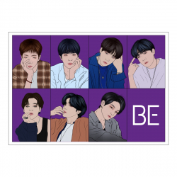 Mini plakat A4 - BTS BE