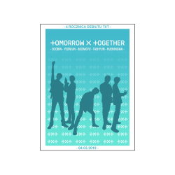 Mini plakat A3 - Tomorrow x Together 4 Rocznica Debiutu