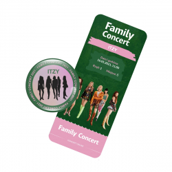 Holograficzna przypinka FAMILY CONCERT - ITZY (wersja 1) + BILET GRATIS!