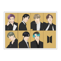 Mini plakat A4 - BTS Stay Gold