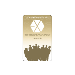 Przezroczysta karta EXO - 11 Rocznica Debiutu