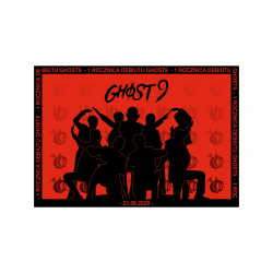 Mini plakat A4 - GHOST9 1 Rocznica Debiutu