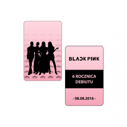 Perłowa karta kolekcjonerska BLACKPINK - 6 Rocznica Debiutu