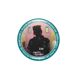 Holograficzna przypinka Squid Game 2 - Player 230