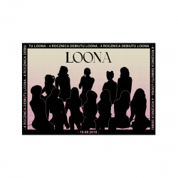 Mini plakat A3 - LOONA 4 Rocznica Debiutu