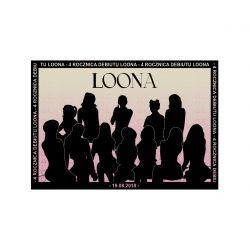 Mini plakat A4 - LOONA 4 Rocznica Debiutu