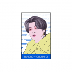 Karta przezroczysta ATEEZ ZERO : FEVER -  Wooyoung