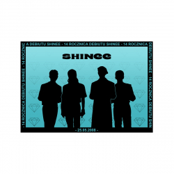 Mini plakat A3 - SHINee 14 Rocznica Debiutu