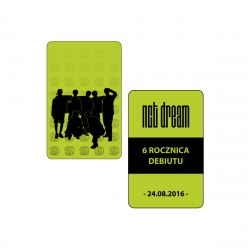 Perłowa karta kolekcjonerska NCT DREAM - 6 Rocznica Debiutu