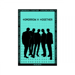 Mini plakat A4 - Tomorrow x Together  3 Rocznica Debiutu