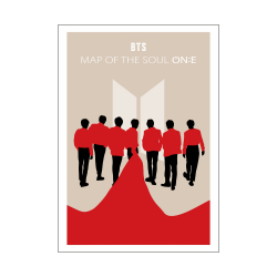 Mini plakat A3 - BTS Map Of The Soul ON:E