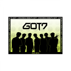 Mini plakat A4 - GOT7 8 Rocznica Debiutu