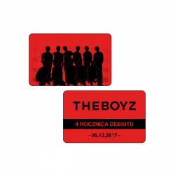 Perłowa karta kolekcjonerska THE BOYZ - 4 Rocznica Debiutu