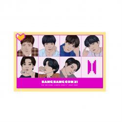 Mini plakat BTS A4 BANG BANG CON 21