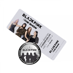 Srebrna przypinka BLACKPINK : THE SHOW (wersja 1) + BILET GRATIS!