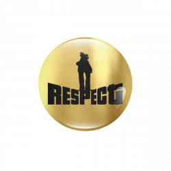 Przypinka złota BTS - Respect (wersja 2)