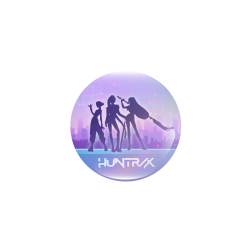 Holograficzna przypinka KPop Demon Hunters - HUNTR/X