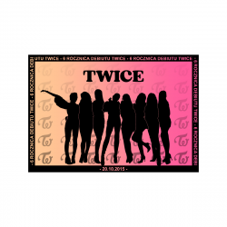 Mini plakat A3 - TWICE 6 Rocznica Debiutu