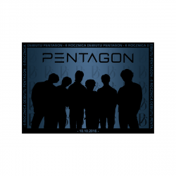 Mini plakat A4 - PENTAGON 6 Rocznica Debiutu