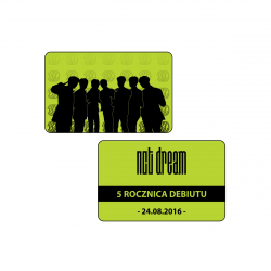 Perłowa karta kolekcjonerska NCT DREAM - 5 Rocznica Debiutu