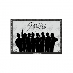 Mini plakat A4 - Stray Kids  3 Rocznica Debiutu