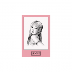 Duża naklejka 5 Rocznica BLINK - Jennie