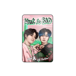 Karta przezroczysta Lee Know & Han - WANT SO BAD