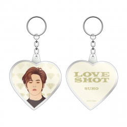 Brelok serce EXO Love Shot - Suho