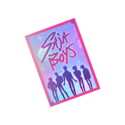 Holograficzna pocztówka KPop Demon Hunters - Saja Boys