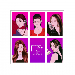 Mini plakat A4 - ITZY GUESS WHO