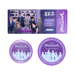 Zestaw przypinka i naklejka Stray Kids 4TH FANMEETING: SKZ’S MAGIC SCHOOL (wersja 2) + BILET GRATIS!