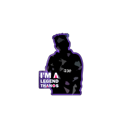 Magnes holograficzny Squid Game 2 - Thanos