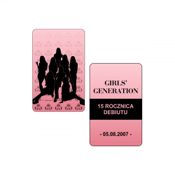 Perłowa karta kolekcjonerska Girls' Generation - 15 Rocznica Debiutu