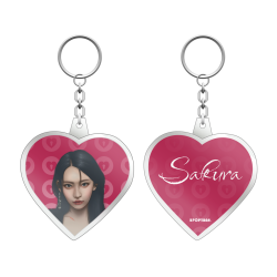 Brelok serce LE SSERAFIM - Sakura