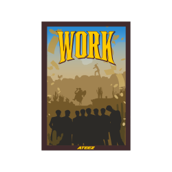 Mini plakat A3 - ATEEZ WORK