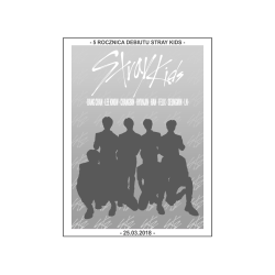 Mini plakat A4 - Stray Kids 5 Rocznica Debiutu