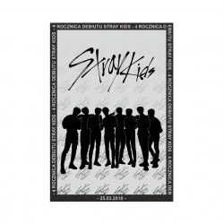 Mini plakat A3 - 4 Rocznica Debiutu Stray Kids