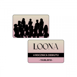 Perłowa karta kolekcjonerska LOONA - 4 Rocznica Debiutu