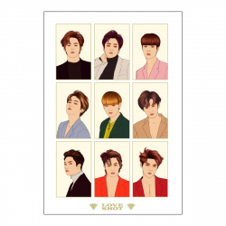 Mini plakat A3 - EXO Love Shot