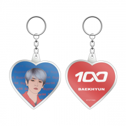 Brelok serce SuperM 100 - Baekhyun