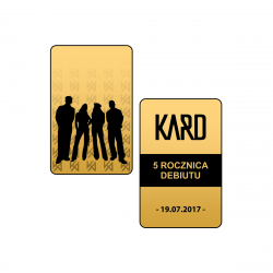 Złota karta kolekcjonerska KARD - 5 Rocznica Debiutu