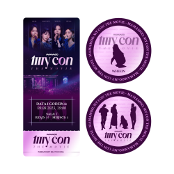 Zestaw dwóch naklejek MAMAMOO: MY CON THE MOVIE (Wheein) + BILET GRATIS!