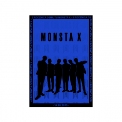 Mini plakat A3 - Monsta X 6 Rocznica Debiutu