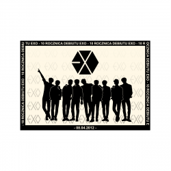 Mini plakat A3 - EXO 10 Rocznica Debiutu