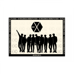 Mini plakat A4 - EXO 10 Rocznica Debiutu